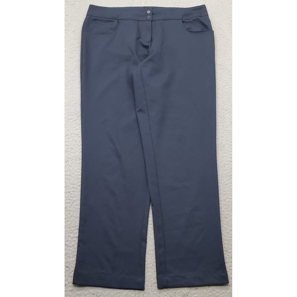 Tail Golf Performance Pants Womens 6 Navy Classic Fit Flat Front Straight Leg